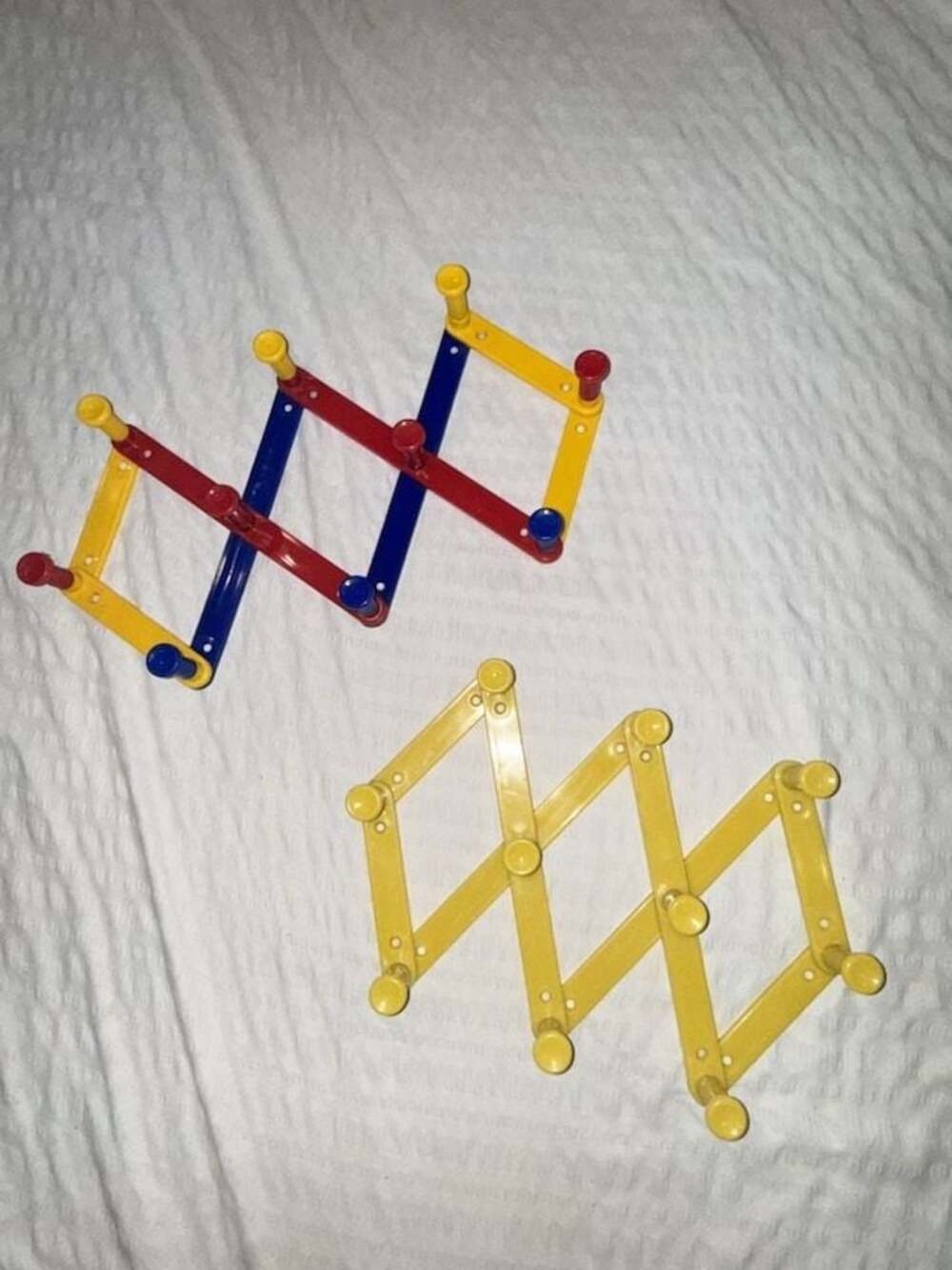 Vintage 1990s Accordion Primary Colors Peg Rack